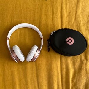Pink Beats Solo 3 Bluetooth Headphones